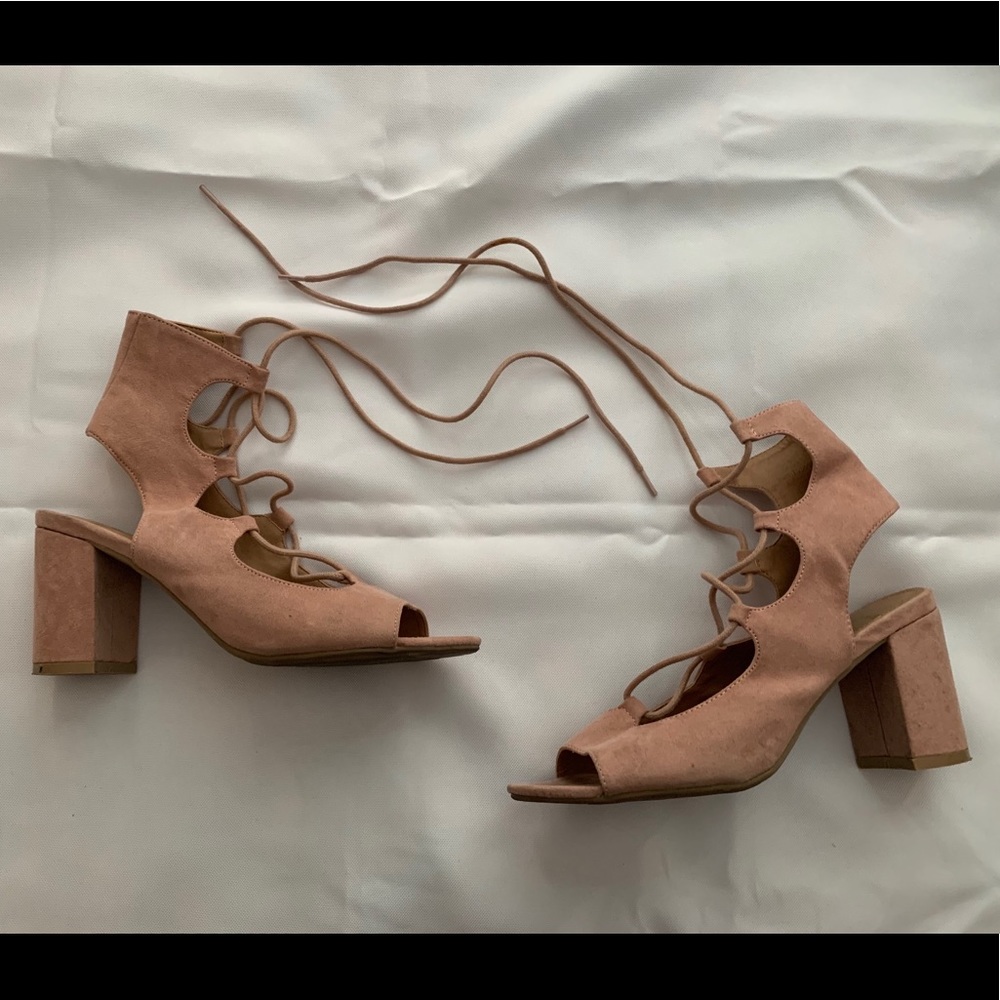 Blush color heels :)